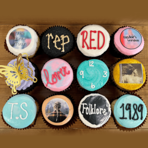 Taylor Swift themed cupcakes in Dallas Texas